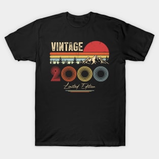 20th Birthday Gift T-Shirt - Retro Birthday - Vintage 2000 T-Shirt